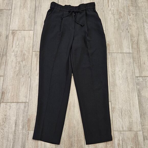 Wilfred Aritzia Pants Womens S High Rise Drawstring Pleated Paper Bag Trousers - Picture 1 of 11